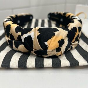 Lele Sadoughi Silk Leopard Headband